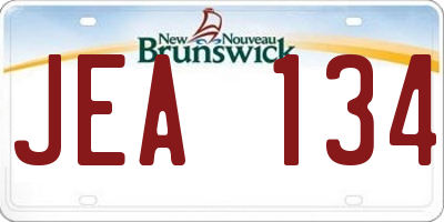 NB license plate JEA134