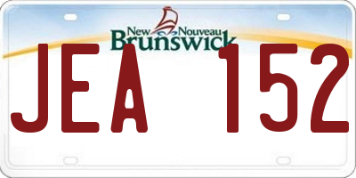NB license plate JEA152