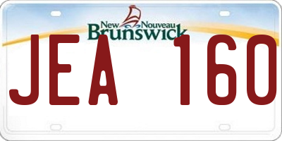 NB license plate JEA160
