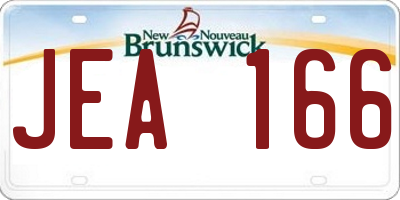 NB license plate JEA166
