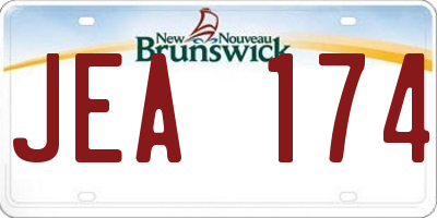 NB license plate JEA174