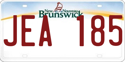 NB license plate JEA185