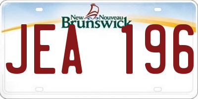 NB license plate JEA196