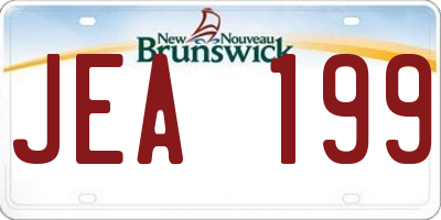NB license plate JEA199
