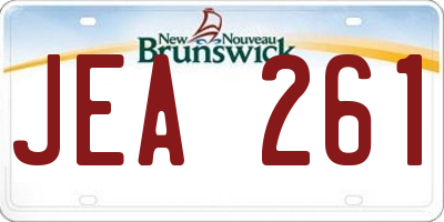 NB license plate JEA261