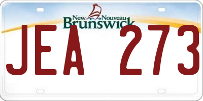 NB license plate JEA273