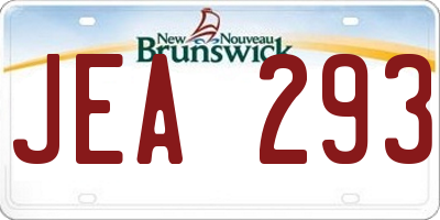 NB license plate JEA293