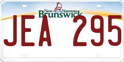 NB license plate JEA295