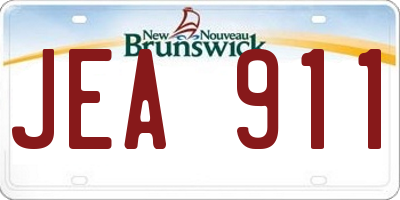 NB license plate JEA911