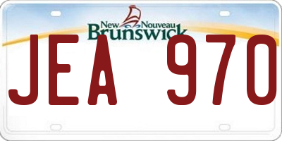 NB license plate JEA970