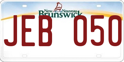NB license plate JEB050