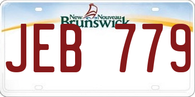 NB license plate JEB779
