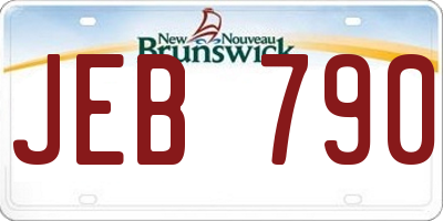 NB license plate JEB790