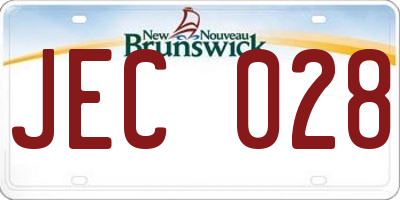 NB license plate JEC028