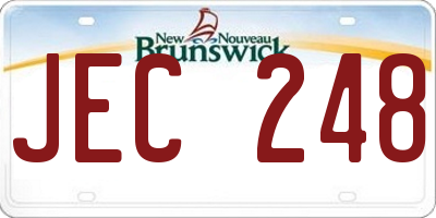 NB license plate JEC248