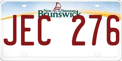 NB license plate JEC276