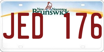 NB license plate JED176