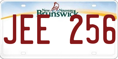 NB license plate JEE256