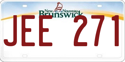 NB license plate JEE271