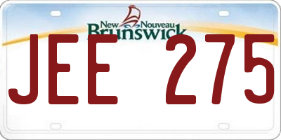 NB license plate JEE275