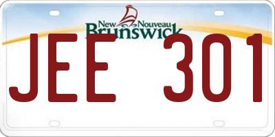 NB license plate JEE301