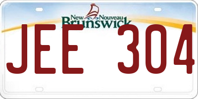 NB license plate JEE304