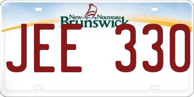 NB license plate JEE330