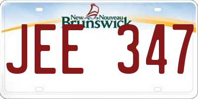NB license plate JEE347