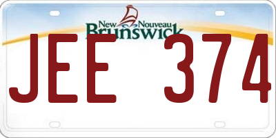 NB license plate JEE374