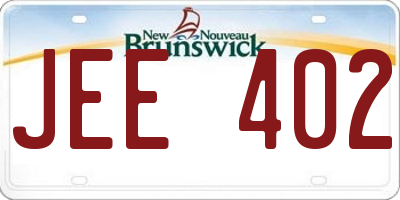 NB license plate JEE402