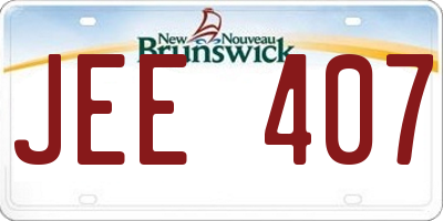 NB license plate JEE407