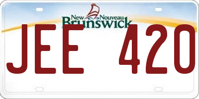 NB license plate JEE420