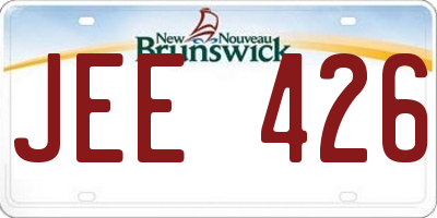 NB license plate JEE426