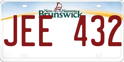 NB license plate JEE432