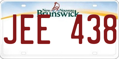NB license plate JEE438