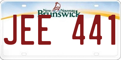 NB license plate JEE441