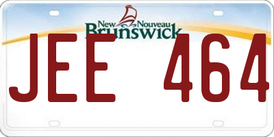 NB license plate JEE464