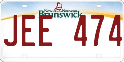 NB license plate JEE474
