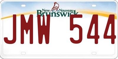 NB license plate JMW544