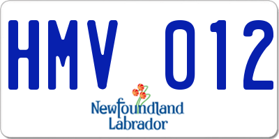 NL license plate HMV012