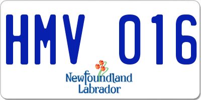 NL license plate HMV016