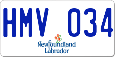 NL license plate HMV034