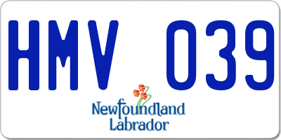 NL license plate HMV039
