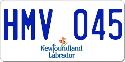 NL license plate HMV045