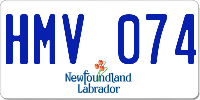 NL license plate HMV074