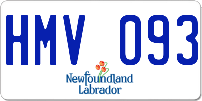 NL license plate HMV093