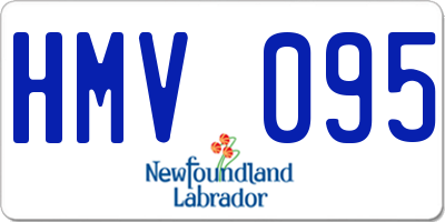 NL license plate HMV095
