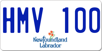 NL license plate HMV100