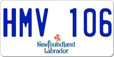 NL license plate HMV106