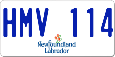 NL license plate HMV114